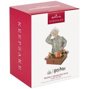 New! Harry Potter Nearly Headless Nick Hallmark Keepsake Ornament Light + Sound